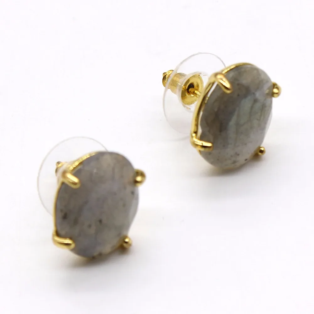 100-Unique 1 Pair Light Yellow Gold Color Oval Shape Labradorite Stone Stud Earrings Elegant Women's Earring
100-Unique 1 Pair Light Yellow Gold Color Oval Shape Labradorite Stone Stud Earrings Elegant Women's Earring