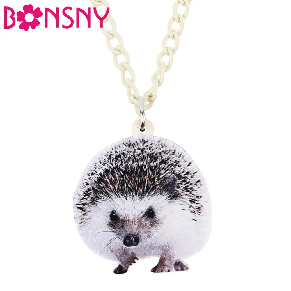 Bonsny Acrylic Cute Gray Hedgehog Pendant Necklace Chain Choker Fashion Pet Jewelry For Women Girls Charms Lots Party Gift
Bonsny Acrylic Cute Gray Hedgehog Pendant Necklace Chain Choker Fashion Pet Jewelry For Women Girls Charms Lots Party Gift