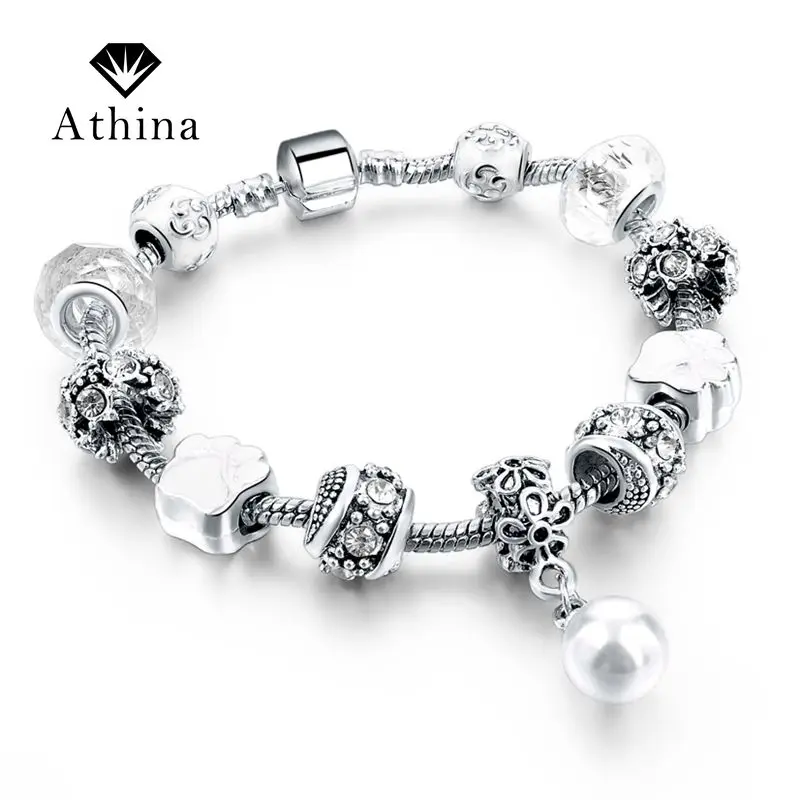 Fashion European Silver Plated Bracelets & Bangles With Pearl Charm Bracelets For Women Pulseira SBR160043
Fashion European Silver Plated Bracelets & Bangles With Pearl Charm Bracelets For Women Pulseira SBR160043