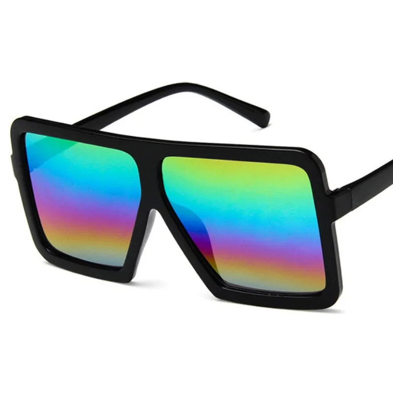 Женские солнцезащитные очки с квадратным дизайном радужными линзами 2019 |