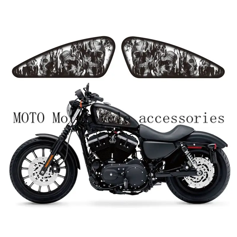 Motorcycle Fuel Tank Decals Stickers Custom Skull Flame Design For Sportster XL883 883N/R/L XL1200 1200N/C/R/V/L 48 72
Motorcycle Fuel Tank Decals Stickers Custom Skull Flame Design For Sportster XL883 883N/R/L XL1200 1200N/C/R/V/L 48 72