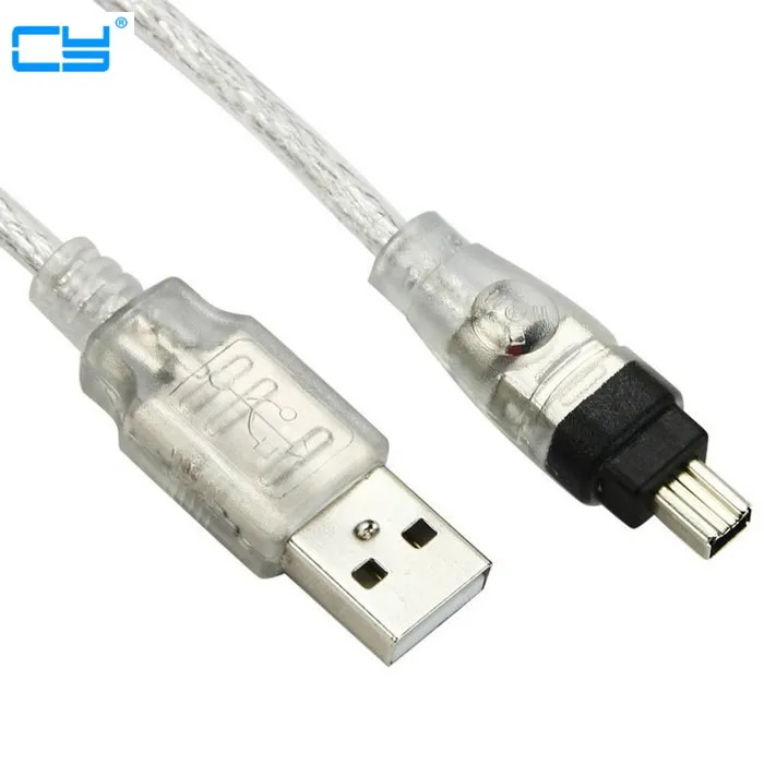 Кабель адаптер с USB Папа Firewire IEEE 1394 4 контактный кабель переходник iLink firewire для