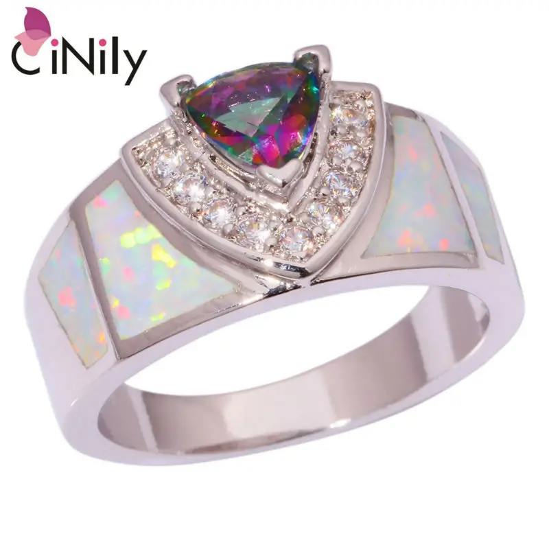 CiNily Created White Fire Opal Mystic Zircon Cubic Zirconia Silver Plated Wholesale for Women Jewelry Ring Size 6 7 8 9 OJ6387
CiNily Created White Fire Opal Mystic Zircon Cubic Zirconia Silver Plated Wholesale for Women Jewelry Ring Size 6 7 8 9 OJ6387
