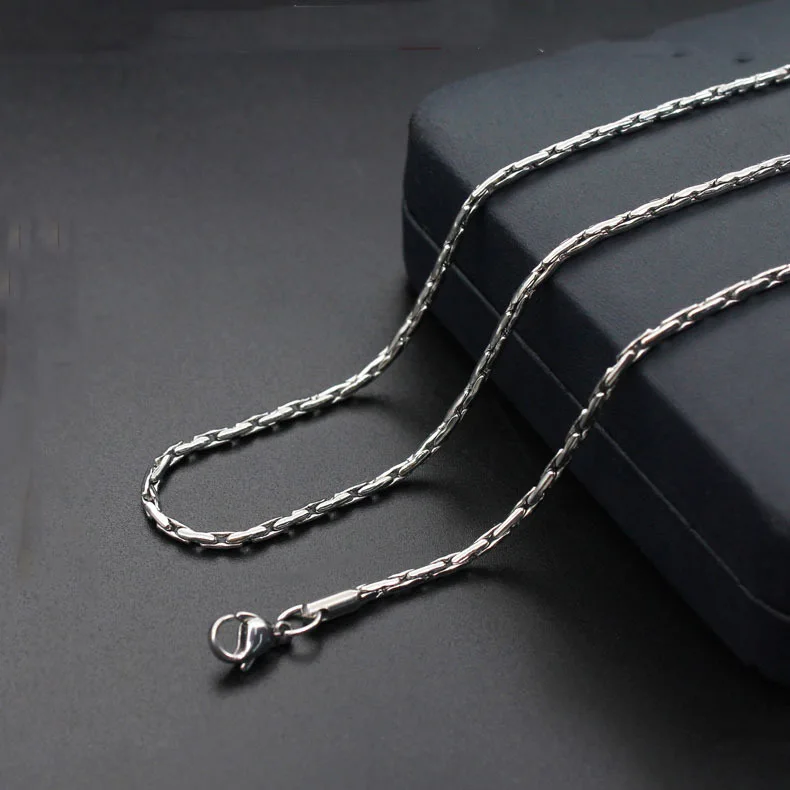 Fashion simple titanium steel necklace stainless steel chain for man and women jewelry hot sale
Fashion simple titanium steel necklace stainless steel chain for man and women jewelry hot sale