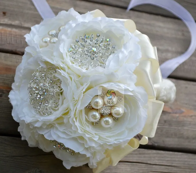 Ручной работы Белые пионы Отдел Броши букет невесты|white flowers|flowers whiteflower handmade |