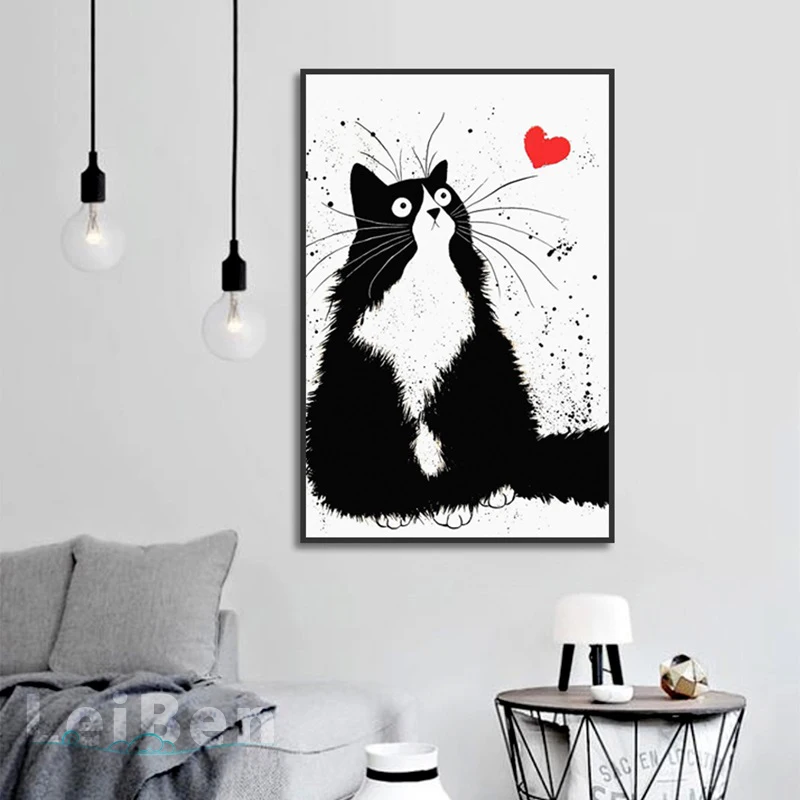 Cartoon Black White Cute Cat Looking Up To The Sky Poster Print Canvas Painting Picture Home Wall Art Graffiti Decoration Custom
Cartoon Black White Cute Cat Looking Up To The Sky Poster Print Canvas Painting Picture Home Wall Art Graffiti Decoration Custom