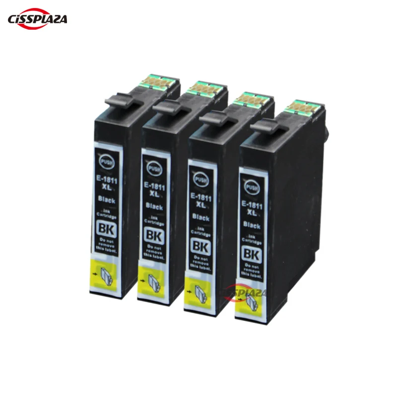 CISSPLAZA 4 x Compatible for 18XL Black Ink Cartridge Replace T1811 T1801 T181140 XP-30, XP-102, XP-203, XP-205, XP-206
CISSPLAZA 4 x Compatible for 18XL Black Ink Cartridge Replace T1811 T1801 T181140 XP-30, XP-102, XP-203, XP-205, XP-206