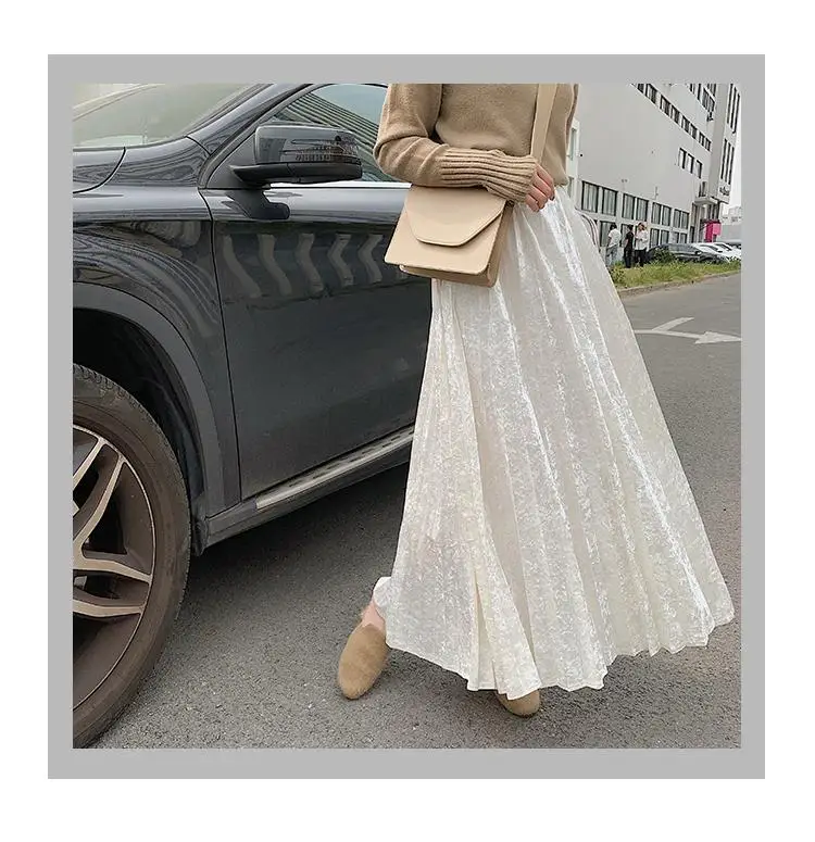 New Arrival Diamond Velvet Skirt Vintage Pleated Skirt 6 Colors Available Faldas Largas Elegantes clothes
New Arrival Diamond Velvet Skirt Vintage Pleated Skirt 6 Colors Available Faldas Largas Elegantes clothes