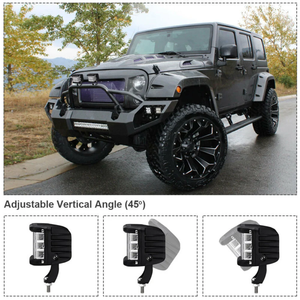 4 Inch Led Work Light 60W Spot Flood Offroad Light Bar Indicators Work Light Pod Combo Beam Driving Lamp
4 Inch Led Work Light 60W Spot Flood Offroad Light Bar Indicators Work Light Pod Combo Beam Driving Lamp