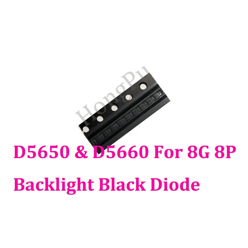 

100pcs/lot D5650 D5660 backlight back light Boost Diode Chip IC For iphone 8 8plus