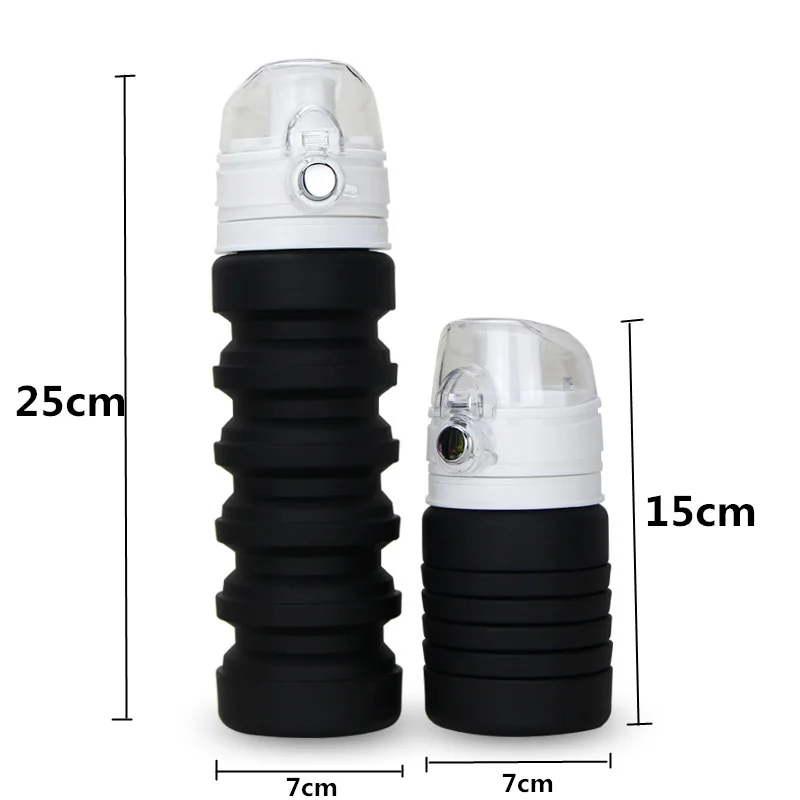 500ML Food Grade Silica Gel Foldable Water Bottles Outdoor Travel Camping Folding Silicone Collapsible Sprots My Drink Bottle
500ML Food Grade Silica Gel Foldable Water Bottles Outdoor Travel Camping Folding Silicone Collapsible Sprots My Drink Bottle