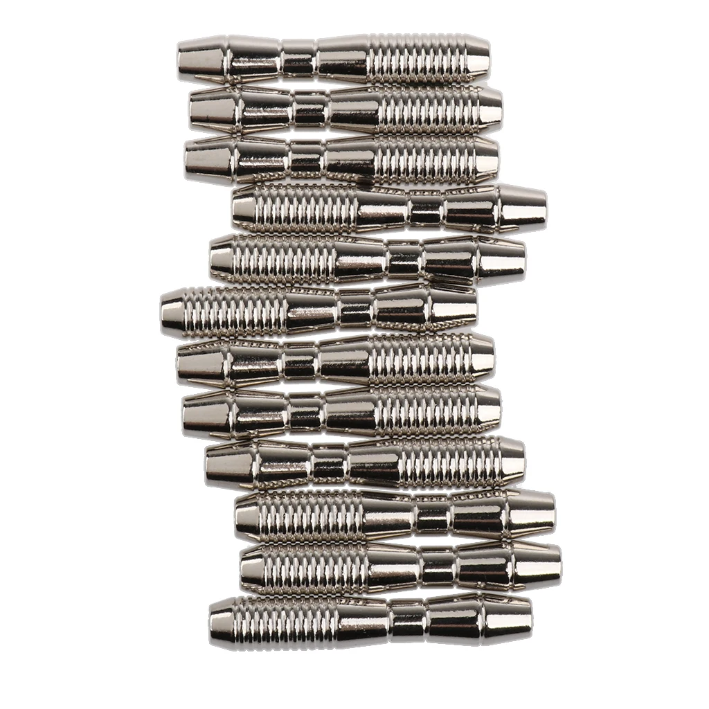 12 Pieces 16 Grams Premium Dart Replacement Barrels Shafts Grip for Soft Tip Dart and Steel Tip Darts Silver 
12 Pieces 16 Grams Premium Dart Replacement Barrels Shafts Grip for Soft Tip Dart and Steel Tip Darts Silver