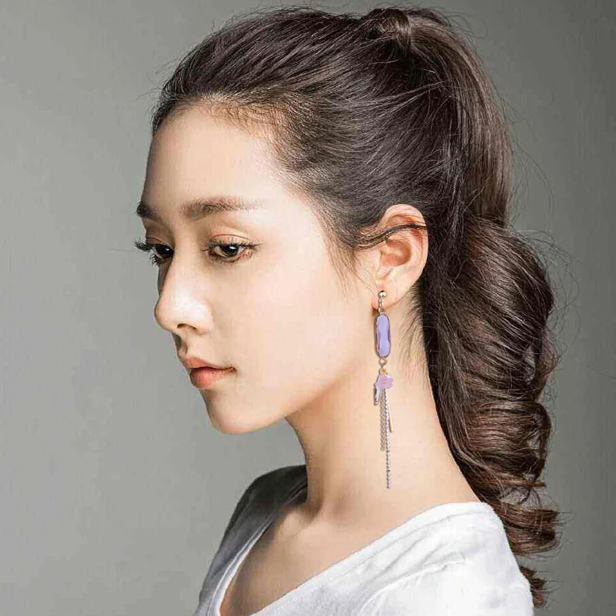 FARLENA Jewelry Sweet Purple Crystal Tassel Drop Earrings for Women Girls' Gift Fashion long Summer Earrings
FARLENA Jewelry Sweet Purple Crystal Tassel Drop Earrings for Women Girls' Gift Fashion long Summer Earrings