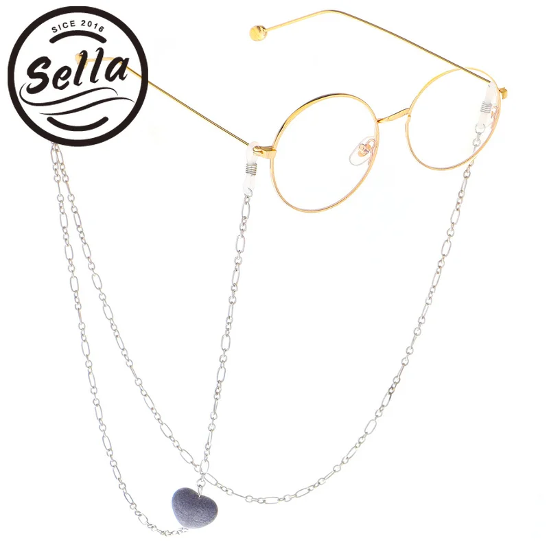 Sella Fashion Women Sunglasses Chain Metal Eyeglasses Neck Strap Lanyard Ladies Heart Decoration Alloy Silvery Glasses Holder
Sella Fashion Women Sunglasses Chain Metal Eyeglasses Neck Strap Lanyard Ladies Heart Decoration Alloy Silvery Glasses Holder