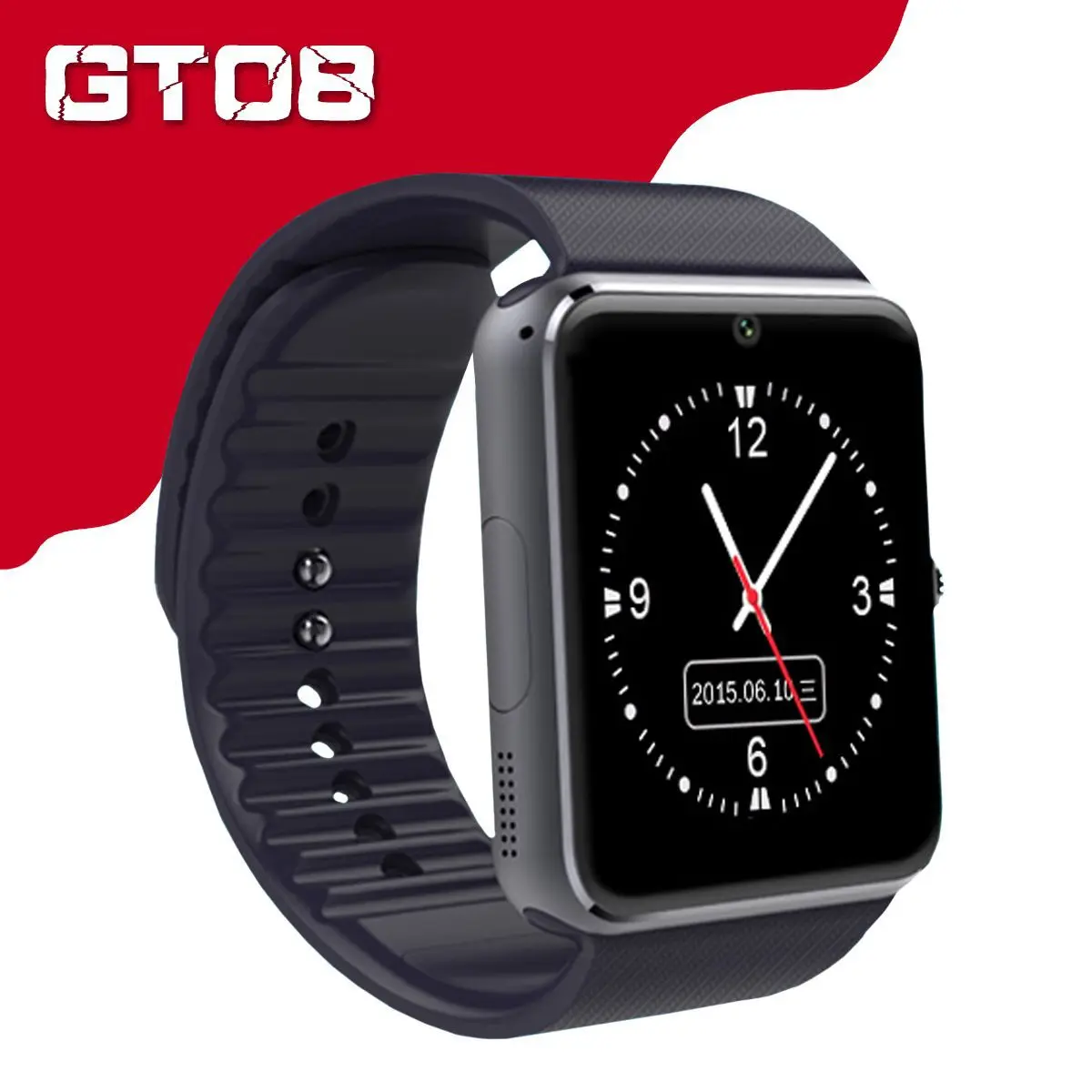 GT08 умные часы с поддержкой Bluetooth для смартфонов на Android слот sim карты NFC Health Watchs в