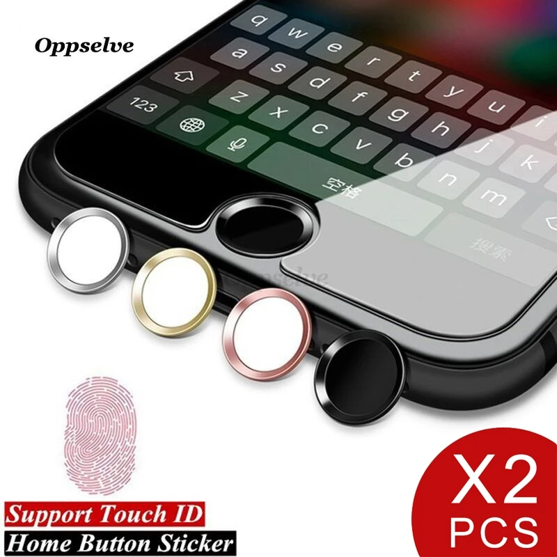 2Pcs Aluminum Touch ID Home Button Sticker For iPhone 7 8 6 6s Plus 5s 5 SE Apple Phone Stickers With Fingerprint Identification
2Pcs Aluminum Touch ID Home Button Sticker For iPhone 7 8 6 6s Plus 5s 5 SE Apple Phone Stickers With Fingerprint Identification