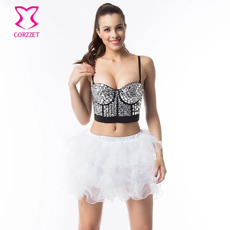 White Resin Gems Beading Bralette Crop Top Push Up Brassiere Sexy Belly Dance Bra Skirt Set Women Clubwear Plus Size Bustier XXL
White Resin Gems Beading Bralette Crop Top Push Up Brassiere Sexy Belly Dance Bra Skirt Set Women Clubwear Plus Size Bustier XXL