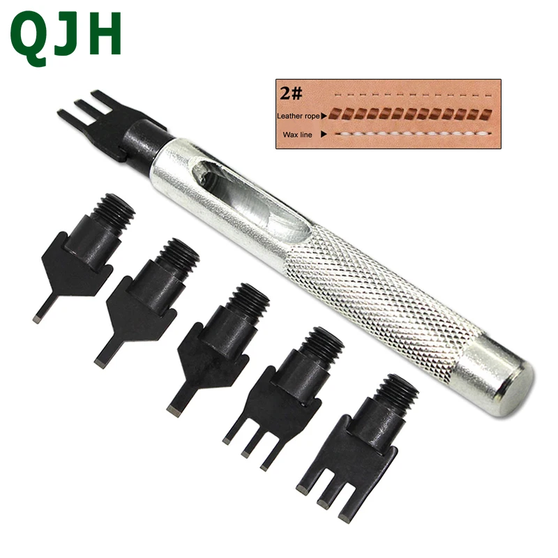 7Pcs/lot DIY Leathercraft Tools 2.5/3mm spacing Leather Hole Punches Stitching Punch Tool 1+3 Prong Leather parallel hole tool
7Pcs/lot DIY Leathercraft Tools 2.5/3mm spacing Leather Hole Punches Stitching Punch Tool 1+3 Prong Leather parallel hole tool