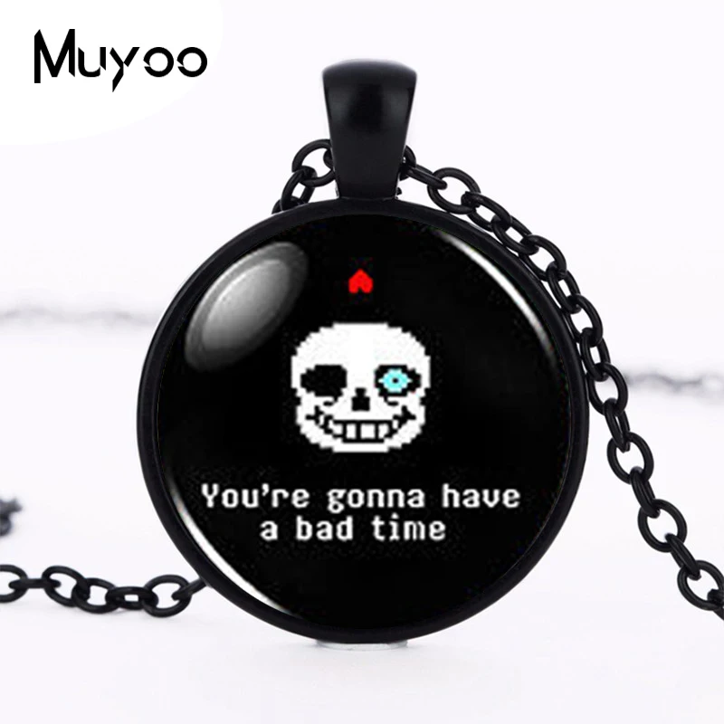 Undertale Sans Bad Time Game Gaming Handmade Fashion Necklace brass Round Pendant steampunk Jewelry women new chain toy HZ1
Undertale Sans Bad Time Game Gaming Handmade Fashion Necklace brass Round Pendant steampunk Jewelry women new chain toy HZ1