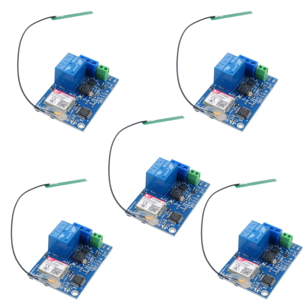 5Pcs 1 Channel GSM Relay Smart Switch Module, Smart Home SMS GSM Remote Control Switch SIM800C STM32F103CBT6 2G Network
5Pcs 1 Channel GSM Relay Smart Switch Module, Smart Home SMS GSM Remote Control Switch SIM800C STM32F103CBT6 2G Network