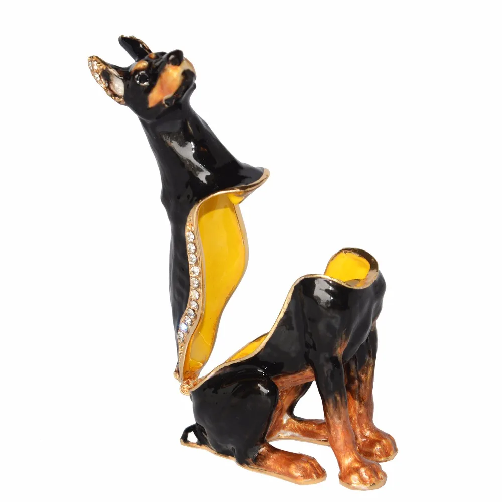 Sergeant Doberman Dog Bejeweled Hinged trinket box Dog lover collection gift Dog Miniature Sculpture Birthday Gift
Sergeant Doberman Dog Bejeweled Hinged trinket box Dog lover collection gift Dog Miniature Sculpture Birthday Gift