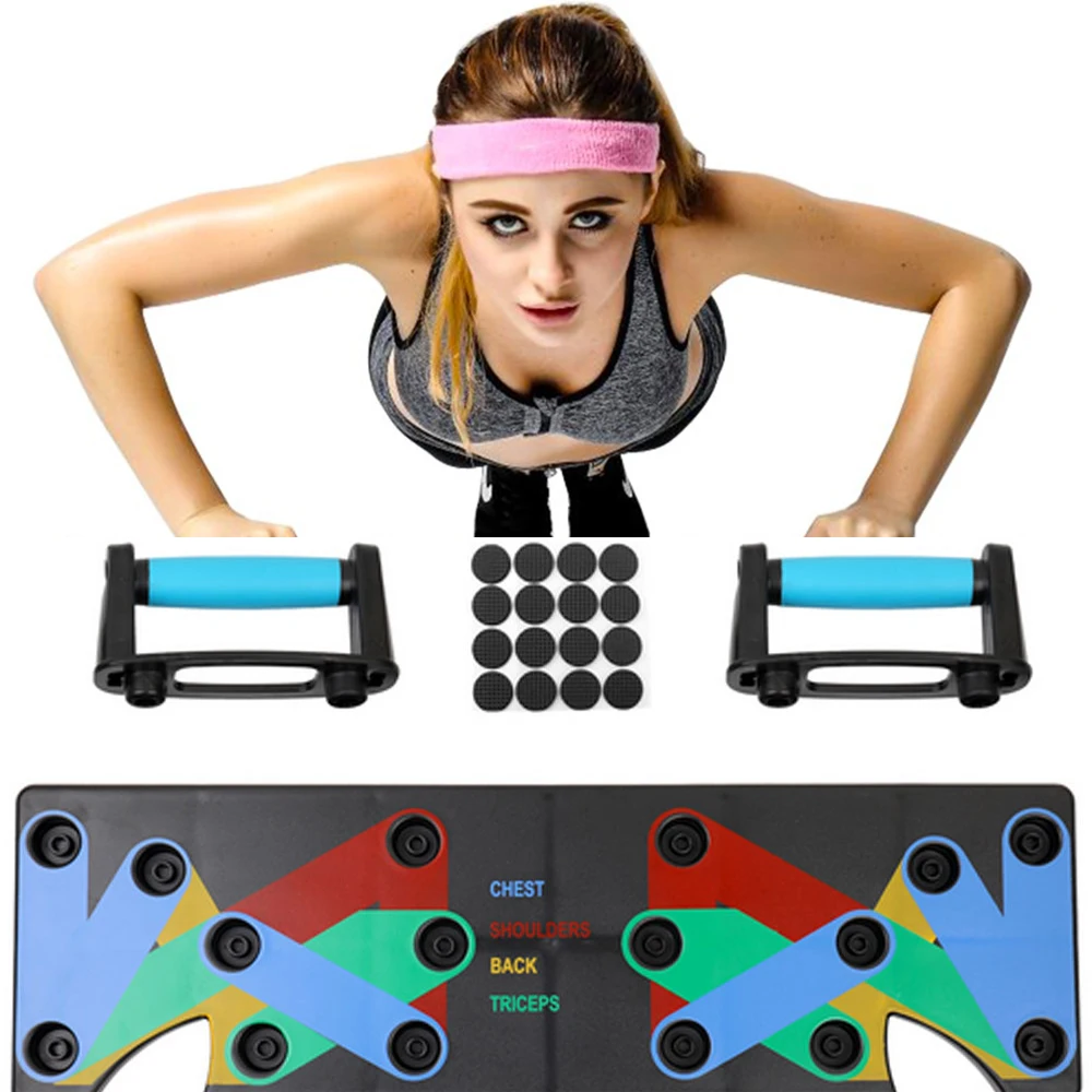 9 in 1 Push Up Rack Board Men Women Comprehensive Fitness Exercise Push-up Stands Train Gym Exercise Body Building Training GYM
9 in 1 Push Up Rack Board Men Women Comprehensive Fitness Exercise Push-up Stands Train Gym Exercise Body Building Training GYM