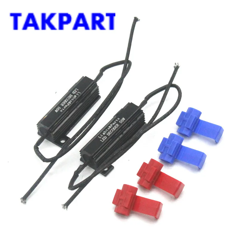 TAKPART 2 x 50W 6ohm Load Resistors FIX Dashboard Error Flicking LED Xenon HID SMD
TAKPART 2 x 50W 6ohm Load Resistors FIX Dashboard Error Flicking LED Xenon HID SMD
