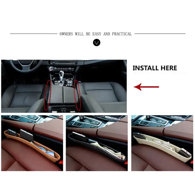 1pc Car Organizer PU Leather Car Seat Organizer Catcher Box Caddy Slit Gap Pocket Storage Glove Box Slot Box Leather Storage
1pc Car Organizer PU Leather Car Seat Organizer Catcher Box Caddy Slit Gap Pocket Storage Glove Box Slot Box Leather Storage