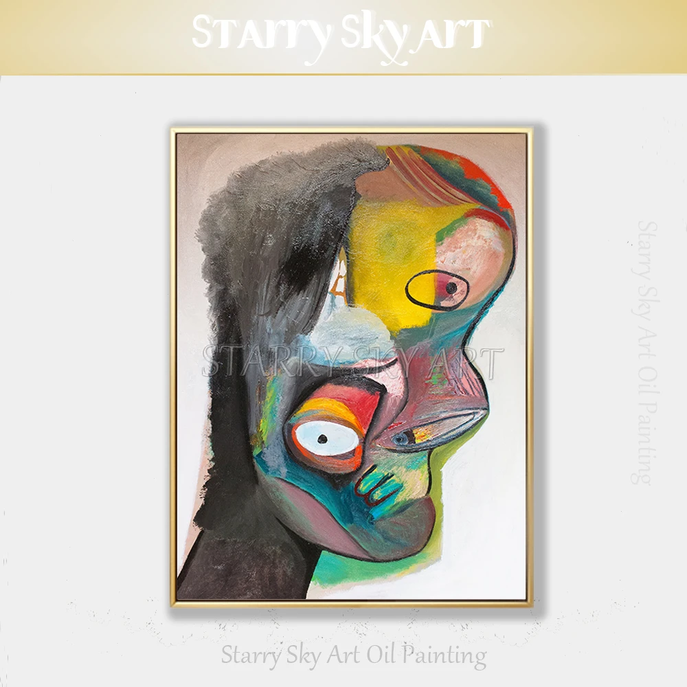 Excellent Artist Reproduction Abstract Portrait Oil Painting on Canvas Hand-painted Famous Abstract Figure Man Head Oil Painting
Excellent Artist Reproduction Abstract Portrait Oil Painting on Canvas Hand-painted Famous Abstract Figure Man Head Oil Painting