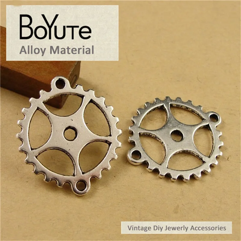 BoYuTe (60 Pieces/Lot) 28*24MM Antique Bronze Silver Plated Zinc Alloy Wheel Gear Connectors Jewelry Making Diy Accessories
BoYuTe (60 Pieces/Lot) 28*24MM Antique Bronze Silver Plated Zinc Alloy Wheel Gear Connectors Jewelry Making Diy Accessories