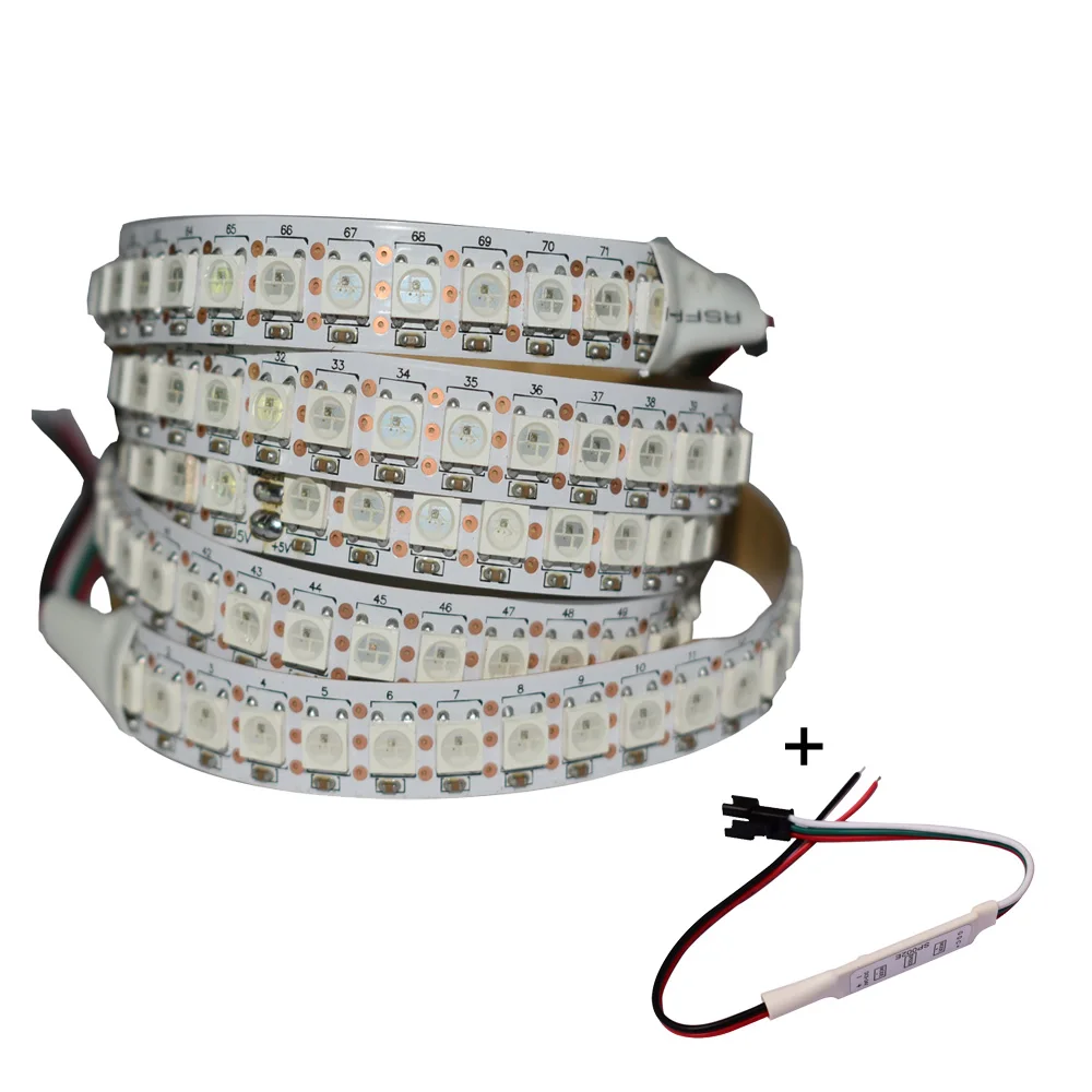 Grnflashing 2812 144LEDS/m with Single line controller dream strip IP20 DC 5V power Flexible light strip for TV background
Grnflashing 2812 144LEDS/m with Single line controller dream strip IP20 DC 5V power Flexible light strip for TV background