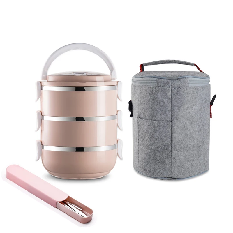 Japanese Style Lunchbox Thermo Stainless Steel Plastic Round Adults Lady Kid Food Container Multifunction Portable Bento Box Set
Japanese Style Lunchbox Thermo Stainless Steel Plastic Round Adults Lady Kid Food Container Multifunction Portable Bento Box Set