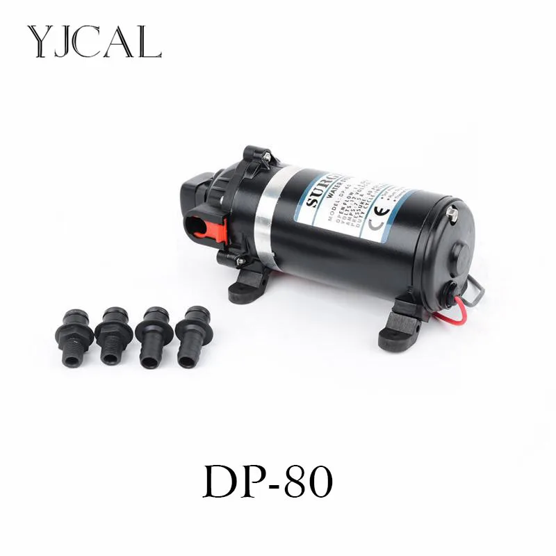 Water Booster Pump DP-80 12v 24v Electric High Pressure Diaphragm Pump Reciprocating Self-priming For Car RV Yacht Roller Pump
Water Booster Pump DP-80 12v 24v Electric High Pressure Diaphragm Pump Reciprocating Self-priming For Car RV Yacht Roller Pump