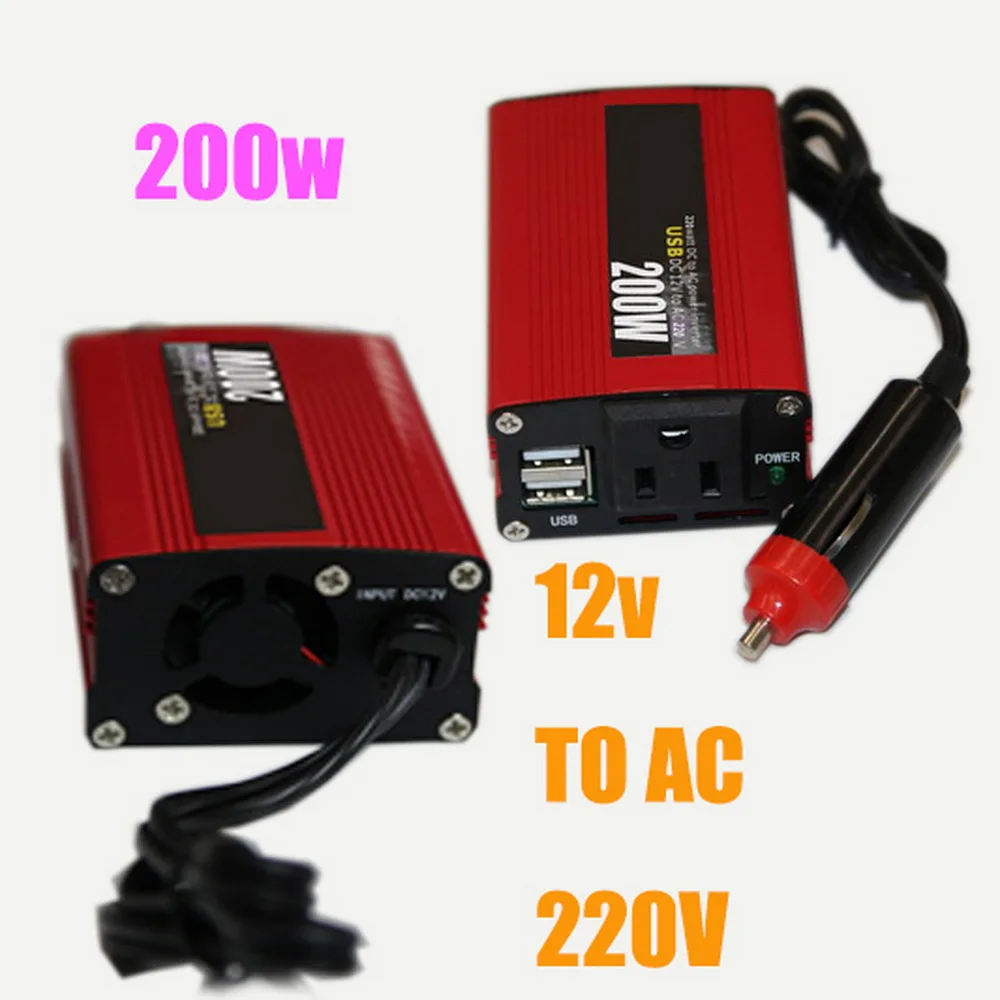 2018 new Polarlander With USB Modified Power Inverter DC 12V to AC 220V Red Sine Wave 50Hz Car 200Whot sale
2018 new Polarlander With USB Modified Power Inverter DC 12V to AC 220V Red Sine Wave 50Hz Car 200Whot sale
