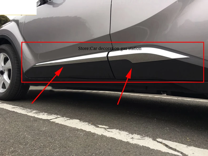 4PCS ABS Chrome Door Body Side Trim Cover Molding FOR Toyota C-HR CHR 2016 2017 Car Accessories Styling
4PCS ABS Chrome Door Body Side Trim Cover Molding FOR Toyota C-HR CHR 2016 2017 Car Accessories Styling