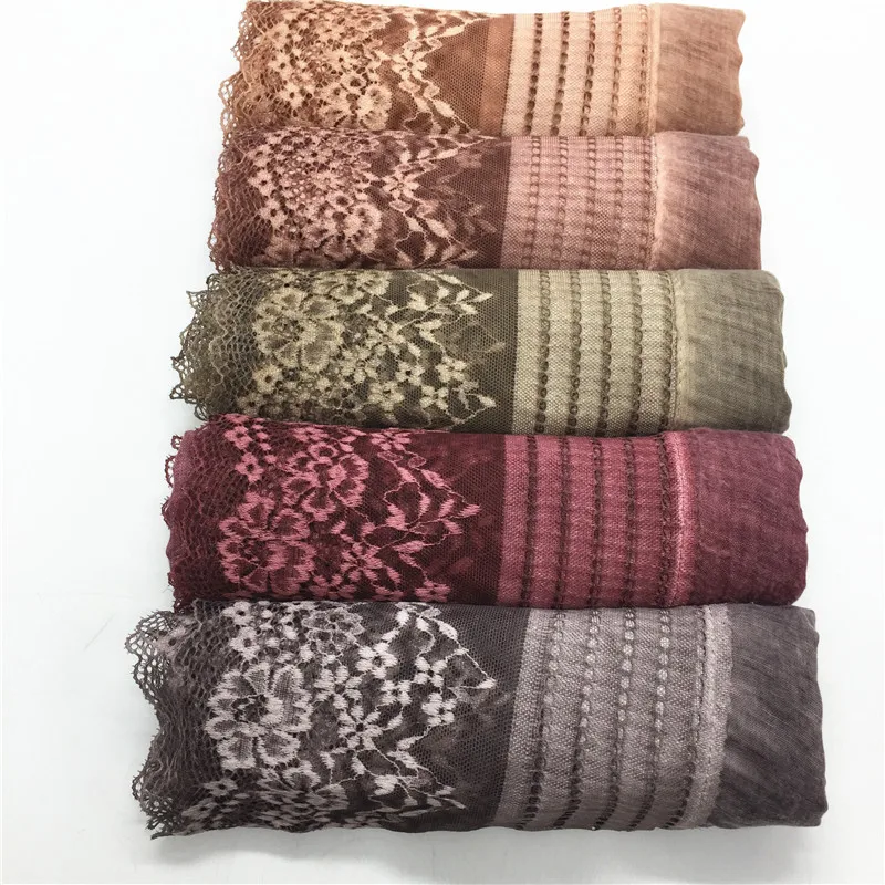 Beautiful Cotton Lace Floral Edges Malaysia Scarf Plain Embroidery Head Wrap Muslim Hijab Long Shawl Turban Headscarf Stole
Beautiful Cotton Lace Floral Edges Malaysia Scarf Plain Embroidery Head Wrap Muslim Hijab Long Shawl Turban Headscarf Stole
