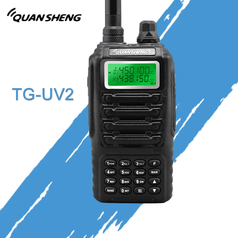 

Dual Band 2 Way Two Way Radio Dual Standby Dual Display QUANSHENG TG-UV2 with FCC Certification of CE Walkie Talkie