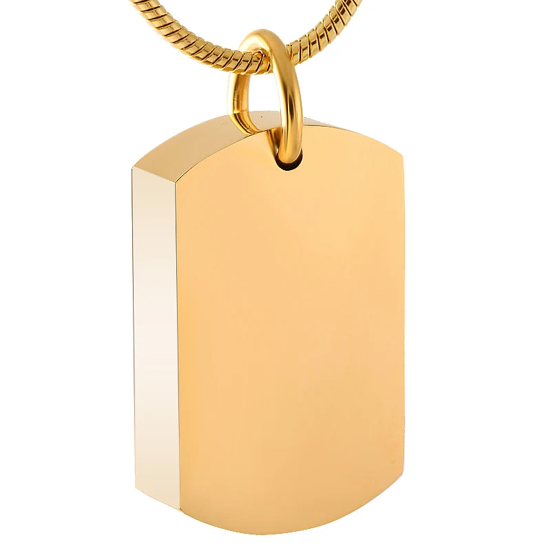 Steel, Gold, Pink and Black Plain Dog Tags Cremation Necklace Jewelry Pet Ashes Holder with Screw 316L Stainless Steel Jewelry
Steel, Gold, Pink and Black Plain Dog Tags Cremation Necklace Jewelry Pet Ashes Holder with Screw 316L Stainless Steel Jewelry