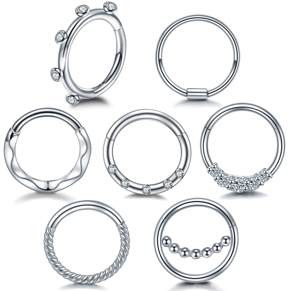 1PC 316L Stainless Steel Septum Piercing Nez Crystal Nose Rings for Women Daith Helix Pircing Nariz Neuspiercing Lobe Earrings
1PC 316L Stainless Steel Septum Piercing Nez Crystal Nose Rings for Women Daith Helix Pircing Nariz Neuspiercing Lobe Earrings