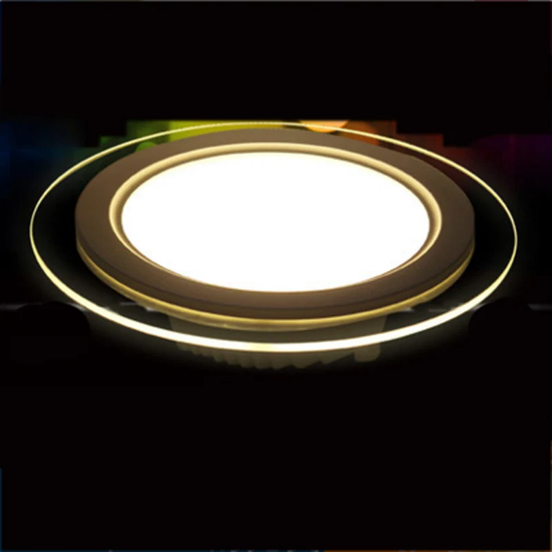 Фото Диммируемые Светодиодные панельные светильники SPLEVISI 6 Вт 12 18 круглая стеклянная