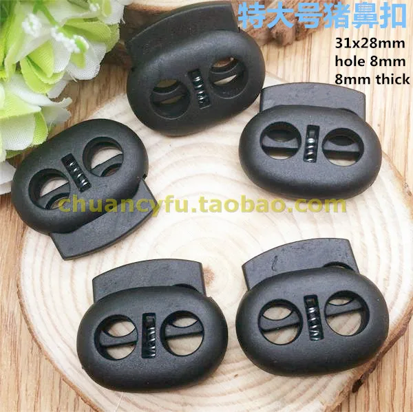 Free shipping 30 pcs/lot Black color cord lock cord stopper spring stopper garment/bag accessories
Free shipping 30 pcs/lot Black color cord lock cord stopper spring stopper garment/bag accessories