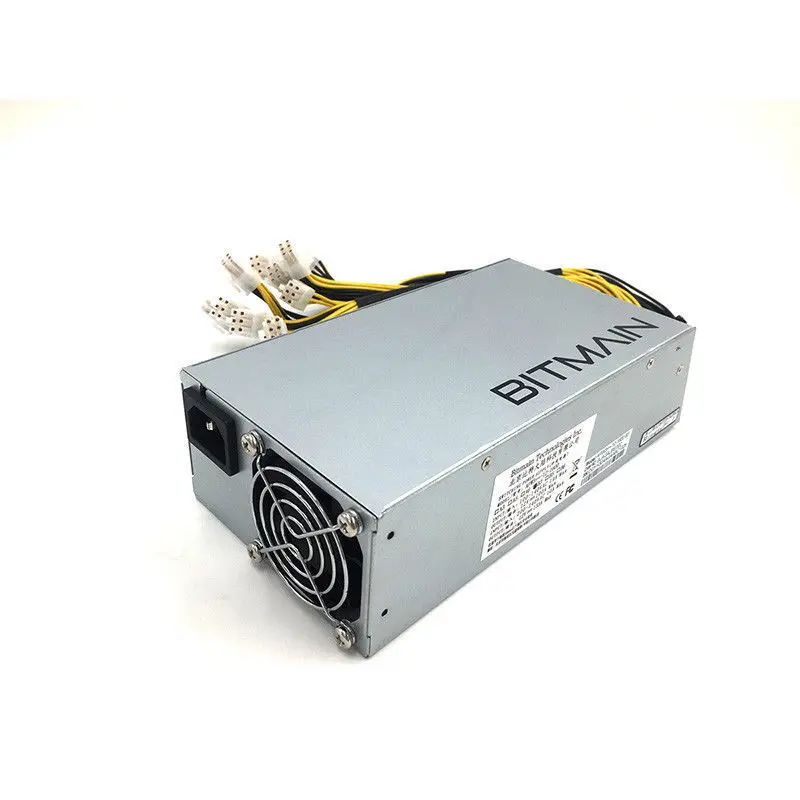 Оригинальный Bitmain 6PIN * 10 Antminer Miner APW3 + блок питания 1600 Вт для antminerS9 S7 d3 L3 A4