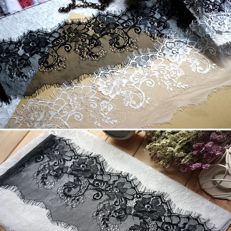 6 м/лот 15 см широкая вышивка черно-белая кружевная отделка для ресниц ткань для одежды Швейное Ремесло
6 м/лот 15 см широкая вышивка черно-белая кружевная отделка для ресниц ткань для одежды Швейное Ремесло