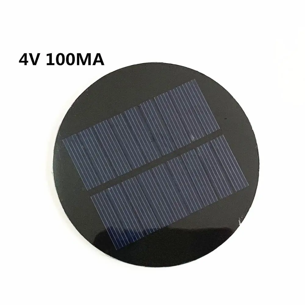 Mini Circular PET Poly Solar Panel 4.5V 100MA for DIY Toy/Solar Lawn Light Sensor Lights/ Solar Flashlight
Mini Circular PET Poly Solar Panel 4.5V 100MA for DIY Toy/Solar Lawn Light Sensor Lights/ Solar Flashlight