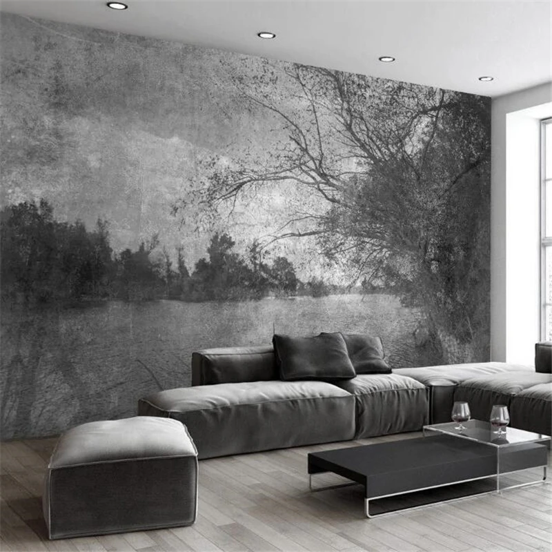 wellyu papel de parede 3d Custom wallpaper Black and White Retro Simple Landscape Woods Nordic Landscape Wall papel parede
wellyu papel de parede 3d Custom wallpaper Black and White Retro Simple Landscape Woods Nordic Landscape Wall papel parede