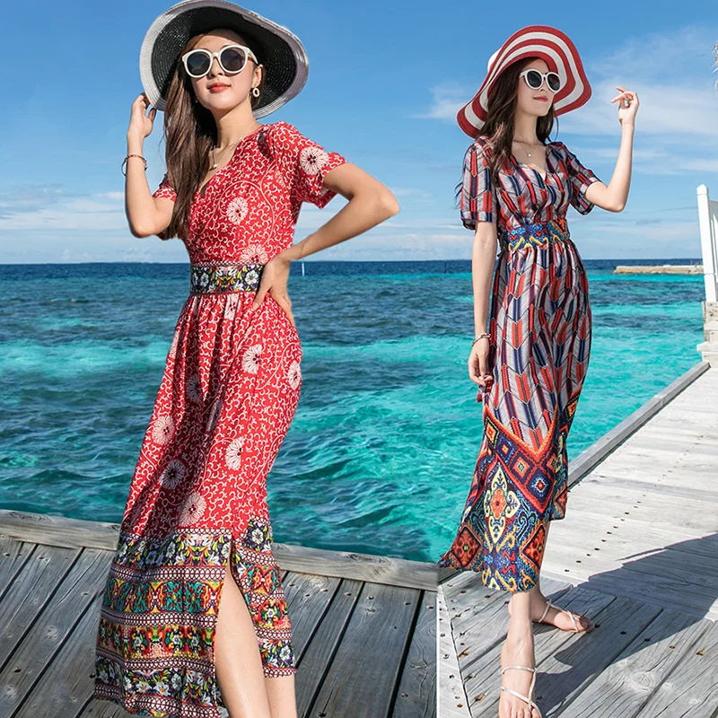 paisley print midi dress V neck bow tie sashes pleated design elastic waist irregular retro female casual dresses QB188
paisley print midi dress V neck bow tie sashes pleated design elastic waist irregular retro female casual dresses QB188