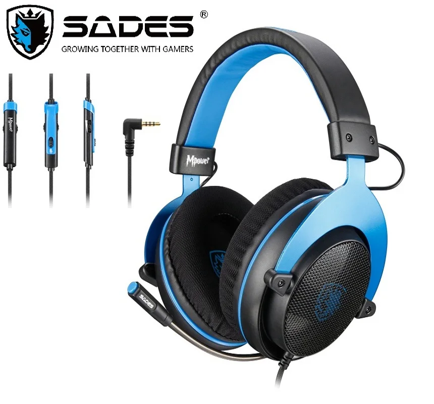 Фото SADES Mpower Gaming Heaset 3 5 мм для ПК/ноутбука/PS4/Xbox One (версия 2015)/Mobile/VR/Nintendo Switch|Наушники и