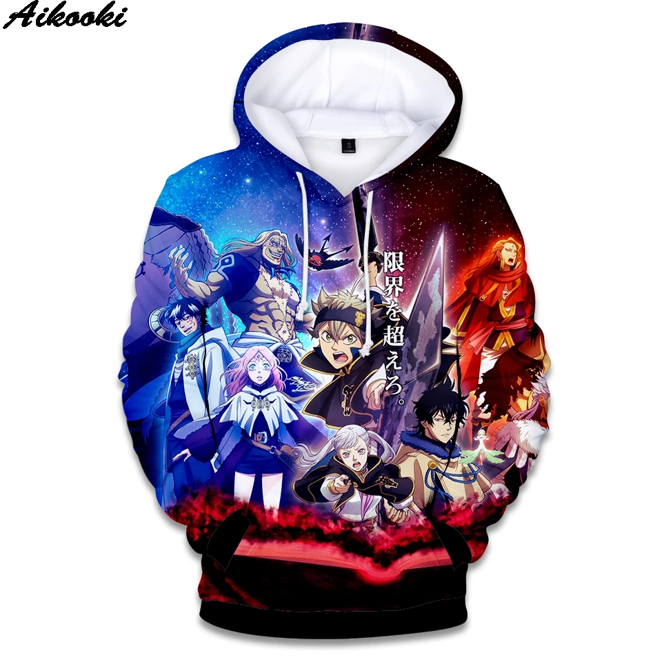 Aikooki New Arrival Black Clover 3D Hoodies Men/Women Fashion Casual Anime Hoodie 3D Print Black Clover Mens Sweatshirt Top
Aikooki New Arrival Black Clover 3D Hoodies Men/Women Fashion Casual Anime Hoodie 3D Print Black Clover Mens Sweatshirt Top