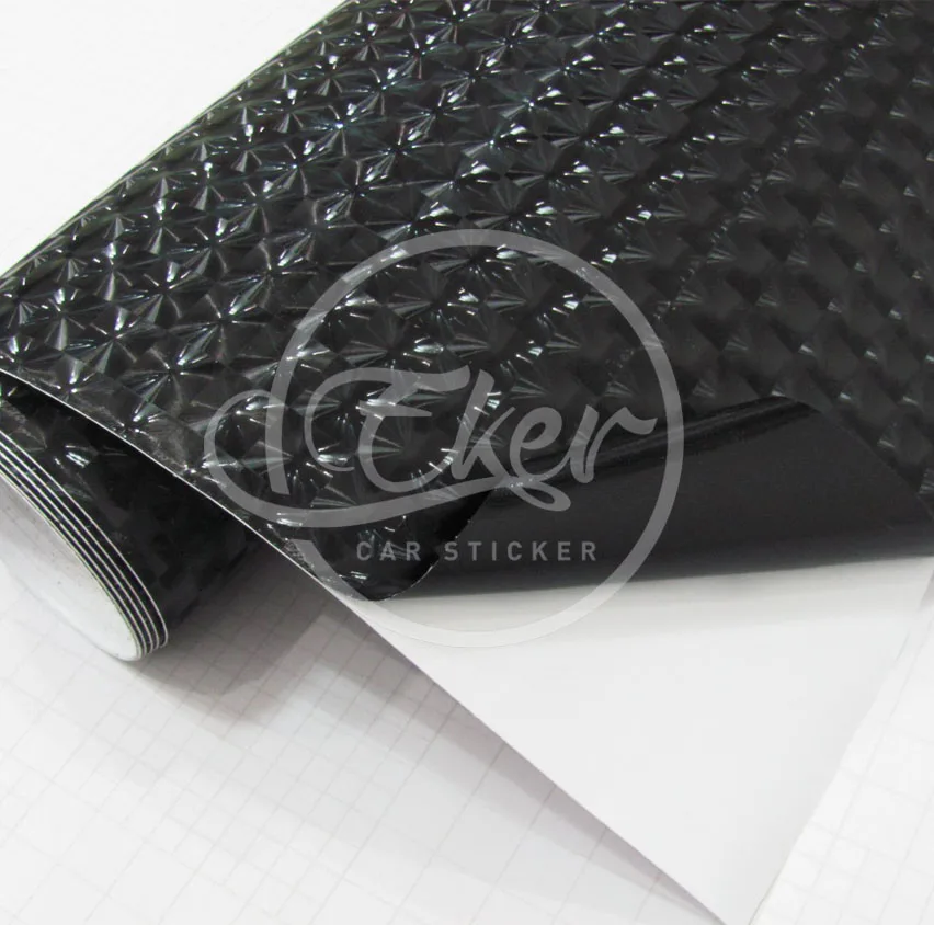 EKER CAR STICKER 1.52x30M 5FTx98FT Free Shipping Air Bubble Black 4D Cat Eyes Car Wrapping Vinyl Film Stickers | Автомобили и