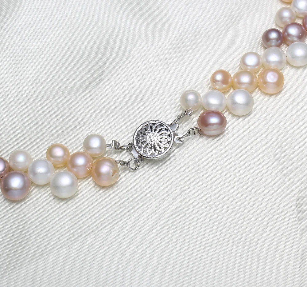 YYW Wedding Bridal Designs Pink White Purple Baroque Natural Freshwater Pearl Necklace Women Jewelry Pearl Choker Necklaces
YYW Wedding Bridal Designs Pink White Purple Baroque Natural Freshwater Pearl Necklace Women Jewelry Pearl Choker Necklaces